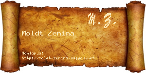 Moldt Zenina névjegykártya